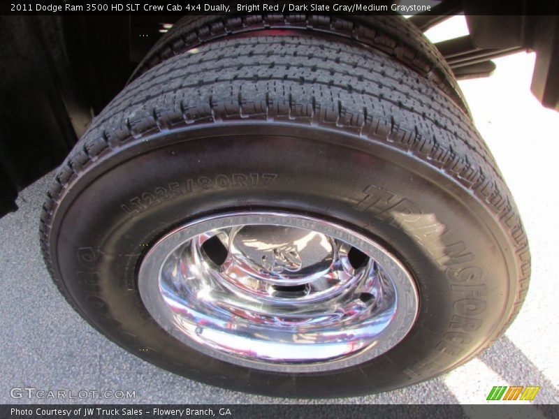 Bright Red / Dark Slate Gray/Medium Graystone 2011 Dodge Ram 3500 HD SLT Crew Cab 4x4 Dually