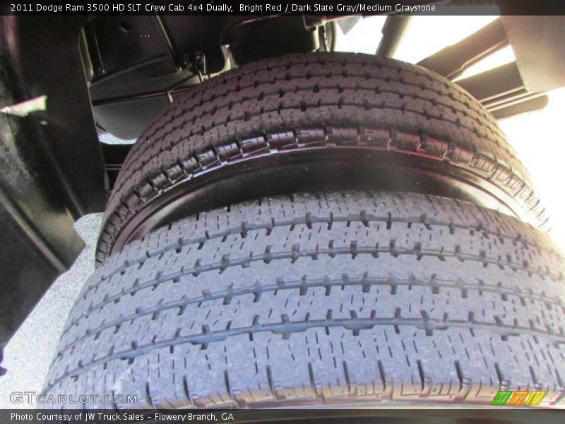 Bright Red / Dark Slate Gray/Medium Graystone 2011 Dodge Ram 3500 HD SLT Crew Cab 4x4 Dually