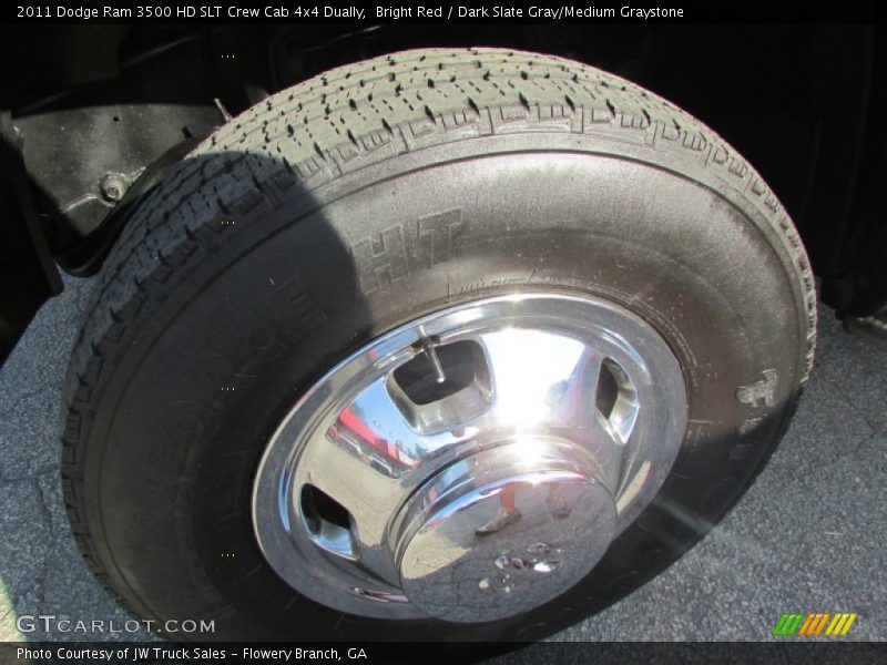 Bright Red / Dark Slate Gray/Medium Graystone 2011 Dodge Ram 3500 HD SLT Crew Cab 4x4 Dually