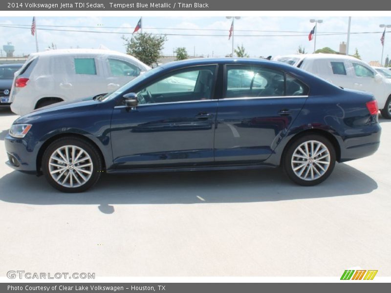 Tempest Blue Metallic / Titan Black 2014 Volkswagen Jetta TDI Sedan