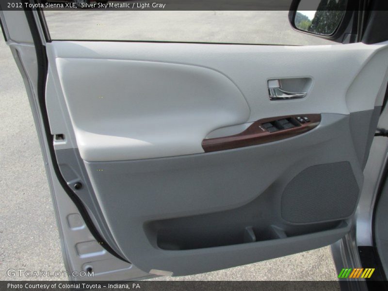 Silver Sky Metallic / Light Gray 2012 Toyota Sienna XLE