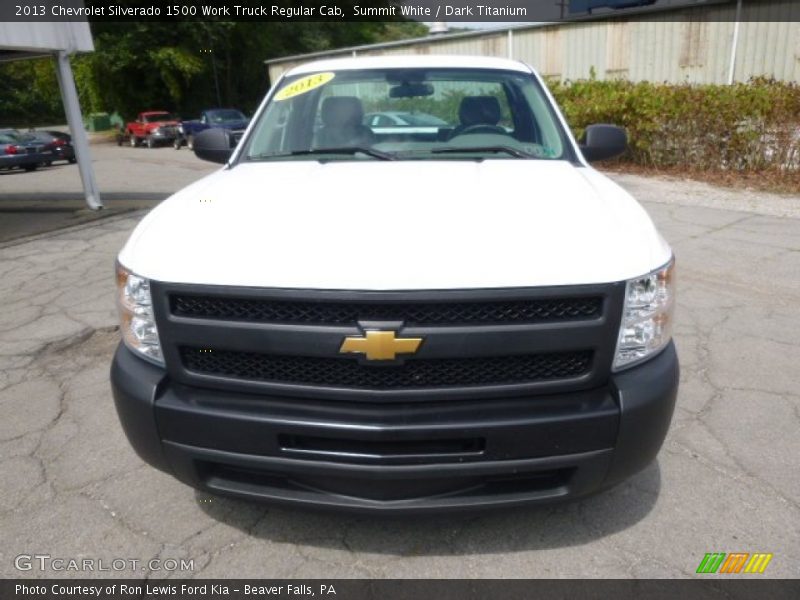 Summit White / Dark Titanium 2013 Chevrolet Silverado 1500 Work Truck Regular Cab