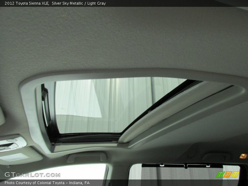 Silver Sky Metallic / Light Gray 2012 Toyota Sienna XLE