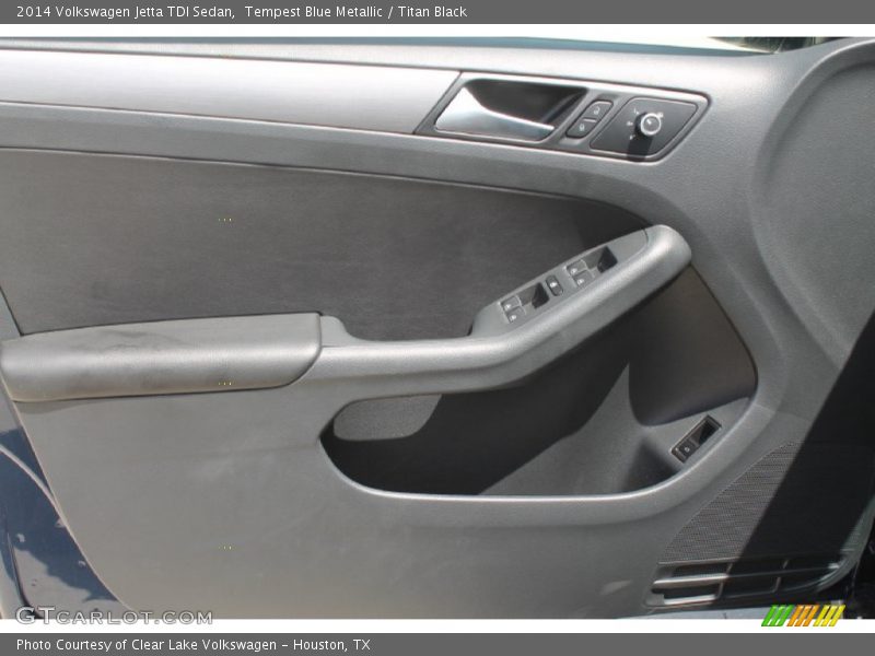 Tempest Blue Metallic / Titan Black 2014 Volkswagen Jetta TDI Sedan