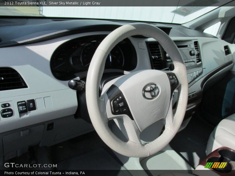 Silver Sky Metallic / Light Gray 2012 Toyota Sienna XLE