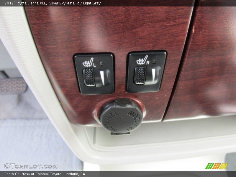 Silver Sky Metallic / Light Gray 2012 Toyota Sienna XLE