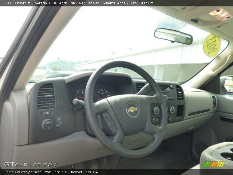 Summit White / Dark Titanium 2013 Chevrolet Silverado 1500 Work Truck Regular Cab