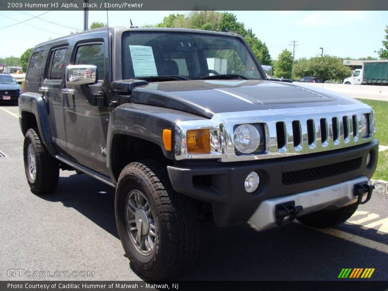 Black / Ebony/Pewter 2009 Hummer H3 Alpha