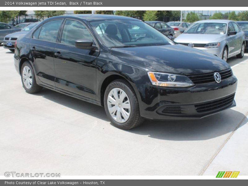 Black / Titan Black 2014 Volkswagen Jetta TDI Sedan