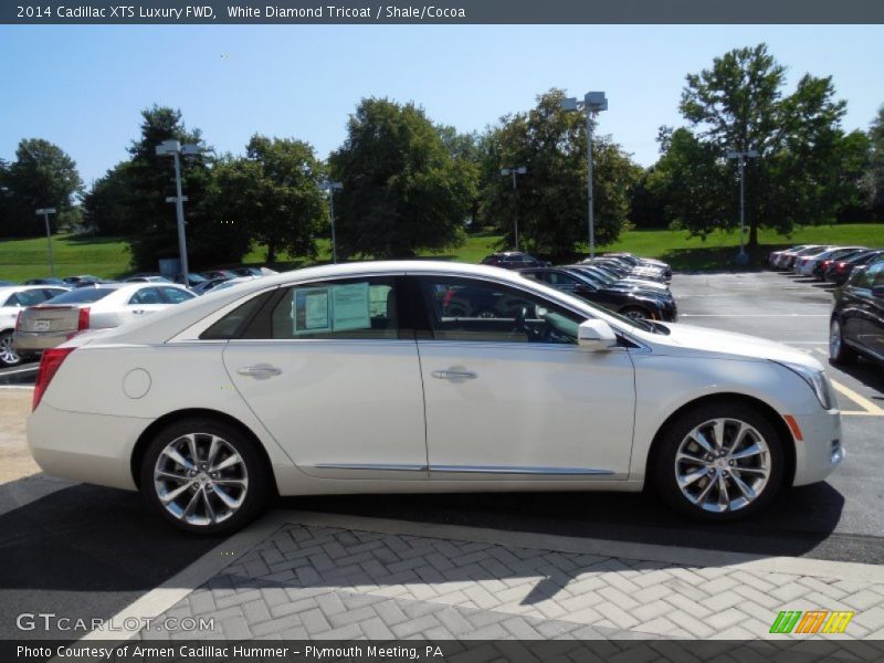 White Diamond Tricoat / Shale/Cocoa 2014 Cadillac XTS Luxury FWD