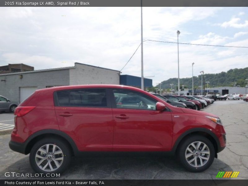 Signal Red / Black 2015 Kia Sportage LX AWD