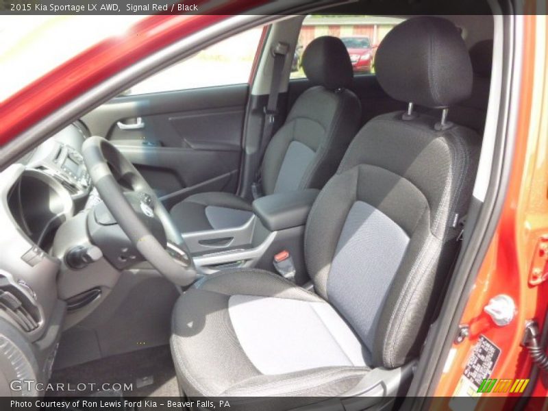 Front Seat of 2015 Sportage LX AWD