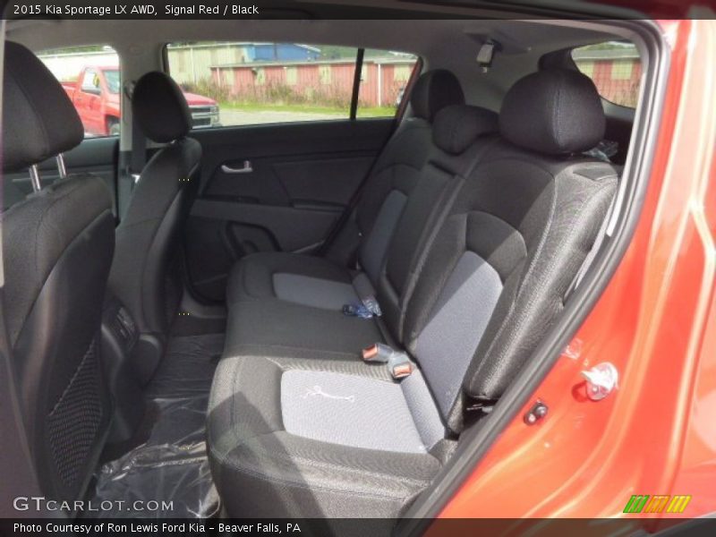 Rear Seat of 2015 Sportage LX AWD