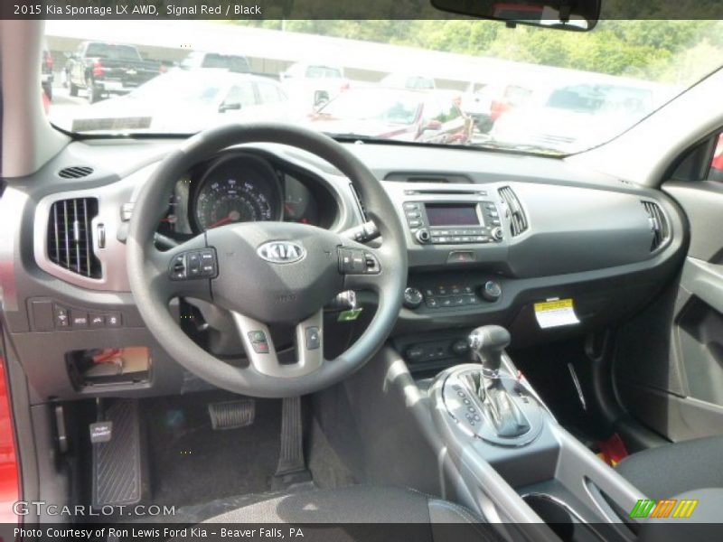 Black Interior - 2015 Sportage LX AWD 