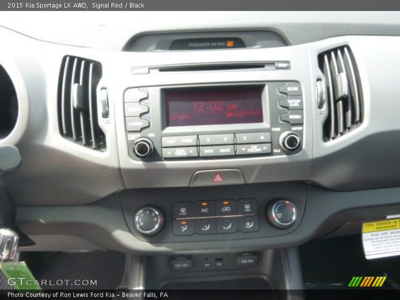 Controls of 2015 Sportage LX AWD