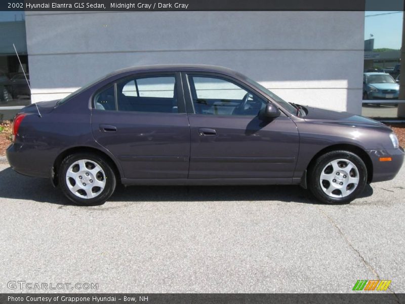 Midnight Gray / Dark Gray 2002 Hyundai Elantra GLS Sedan