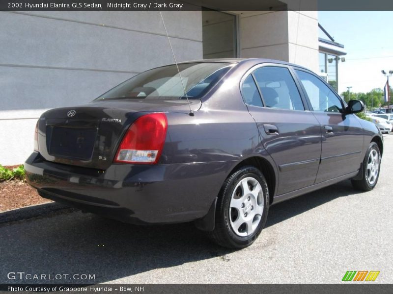 Midnight Gray / Dark Gray 2002 Hyundai Elantra GLS Sedan