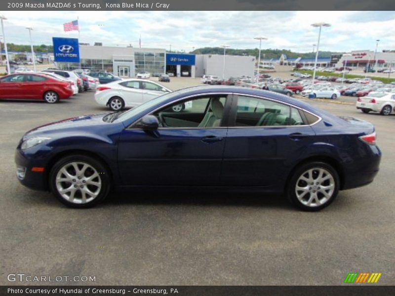 Kona Blue Mica / Gray 2009 Mazda MAZDA6 s Touring