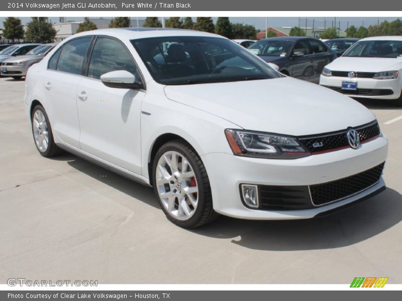 Pure White / Titan Black 2014 Volkswagen Jetta GLI Autobahn