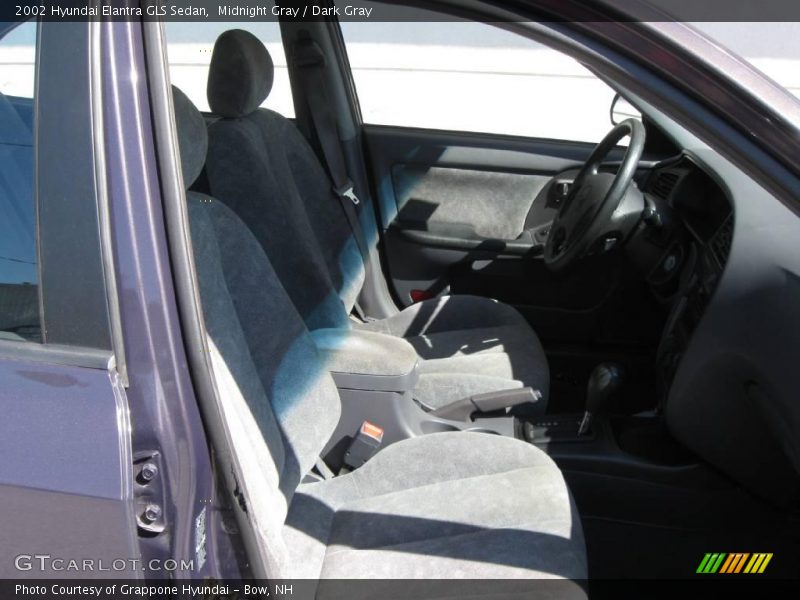 Midnight Gray / Dark Gray 2002 Hyundai Elantra GLS Sedan