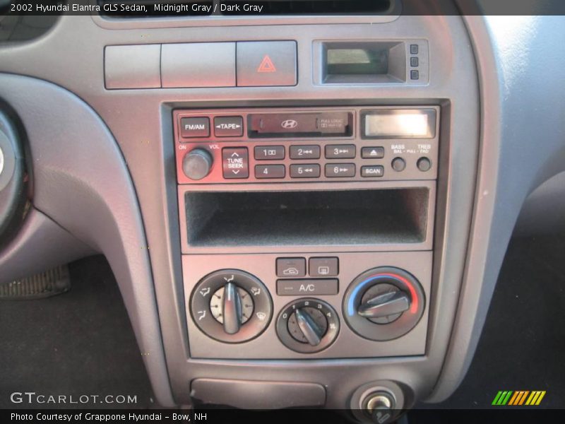 Midnight Gray / Dark Gray 2002 Hyundai Elantra GLS Sedan