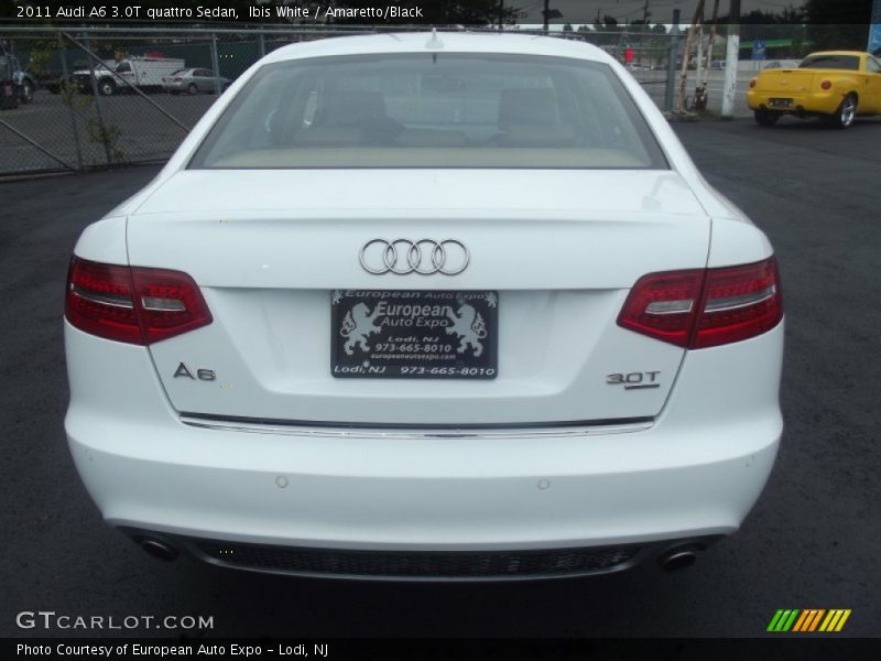 Ibis White / Amaretto/Black 2011 Audi A6 3.0T quattro Sedan