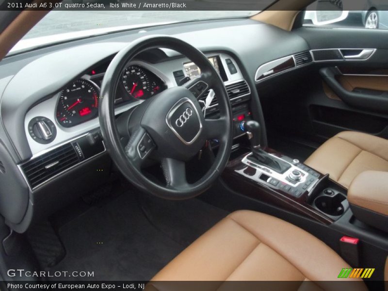 Ibis White / Amaretto/Black 2011 Audi A6 3.0T quattro Sedan
