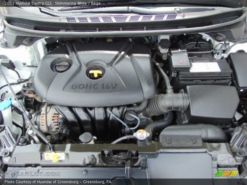 Shimmering White / Beige 2013 Hyundai Elantra GLS