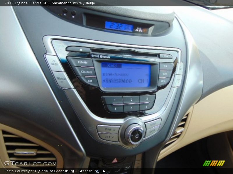 Shimmering White / Beige 2013 Hyundai Elantra GLS