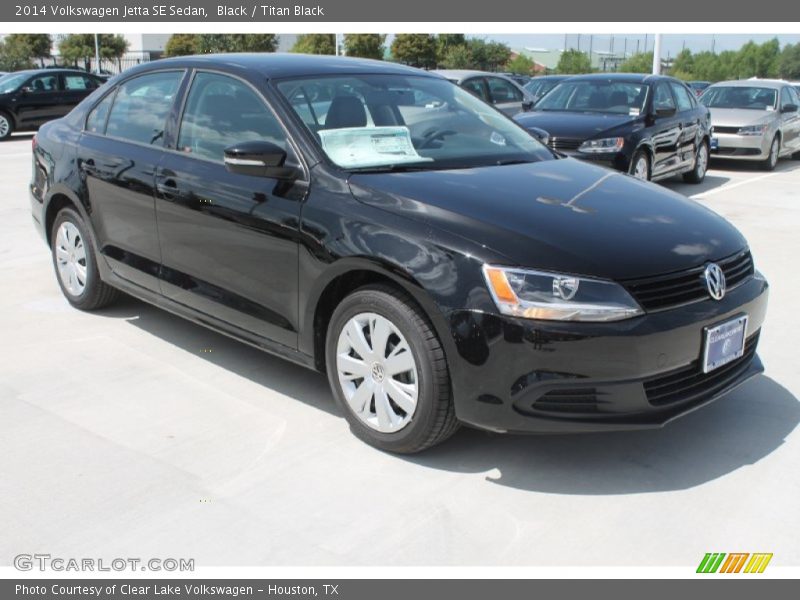 Black / Titan Black 2014 Volkswagen Jetta SE Sedan