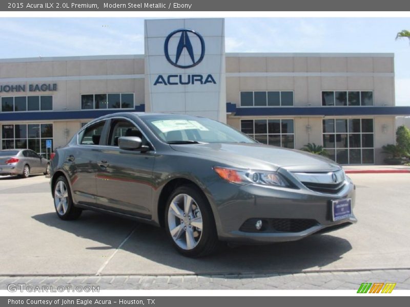 Modern Steel Metallic / Ebony 2015 Acura ILX 2.0L Premium