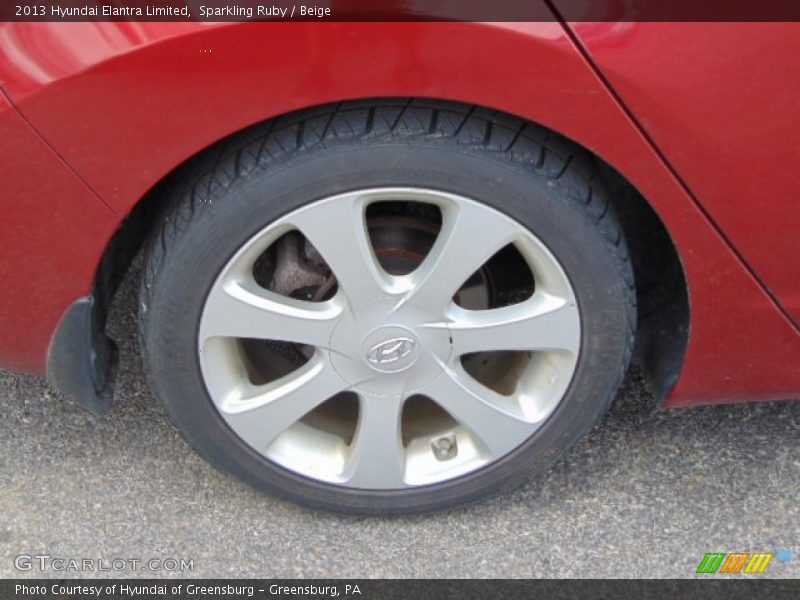 Sparkling Ruby / Beige 2013 Hyundai Elantra Limited