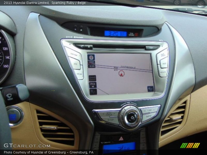 Sparkling Ruby / Beige 2013 Hyundai Elantra Limited