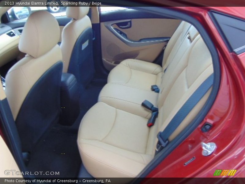 Sparkling Ruby / Beige 2013 Hyundai Elantra Limited