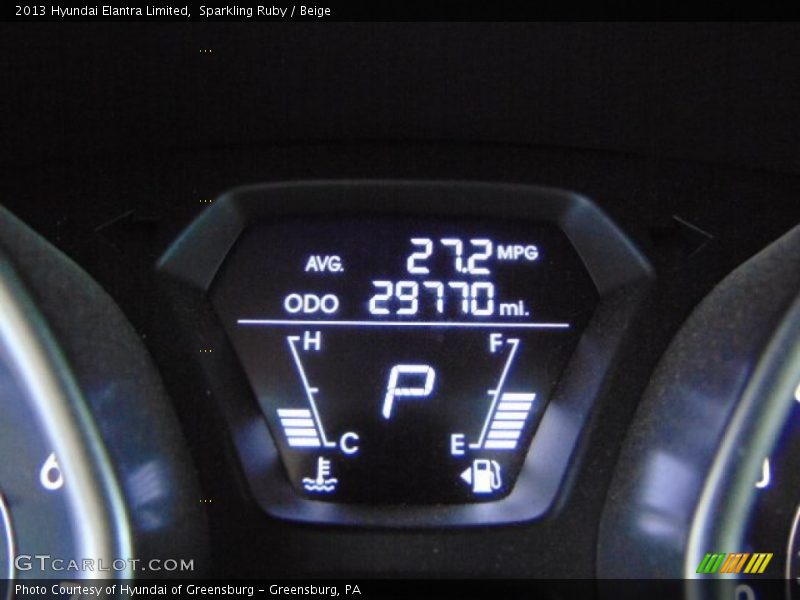 Sparkling Ruby / Beige 2013 Hyundai Elantra Limited