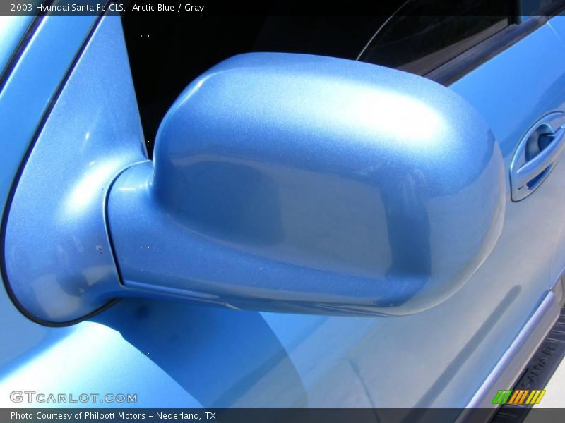Arctic Blue / Gray 2003 Hyundai Santa Fe GLS