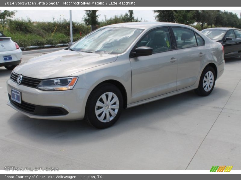 Moonrock Silver Metallic / Latte Macchiato 2014 Volkswagen Jetta S Sedan