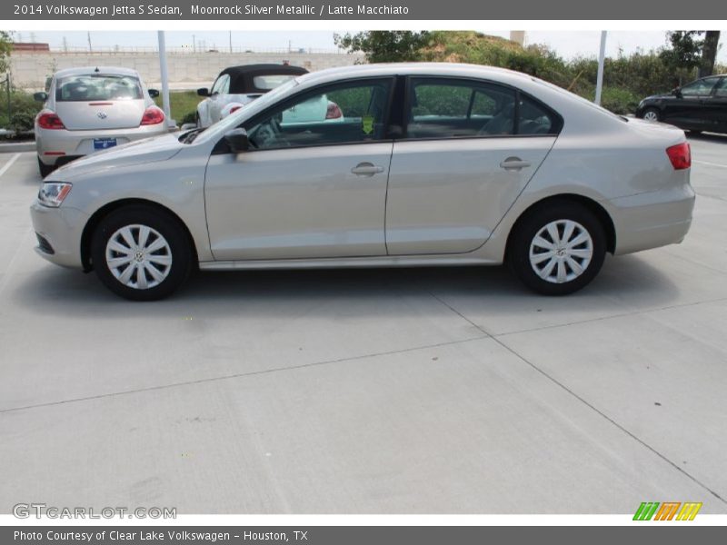Moonrock Silver Metallic / Latte Macchiato 2014 Volkswagen Jetta S Sedan