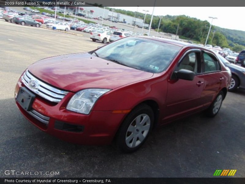 Redfire Metallic / Camel 2009 Ford Fusion S