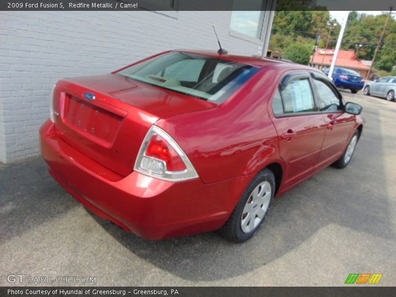 Redfire Metallic / Camel 2009 Ford Fusion S
