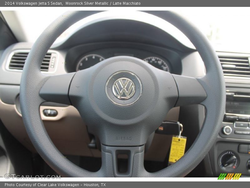 Moonrock Silver Metallic / Latte Macchiato 2014 Volkswagen Jetta S Sedan