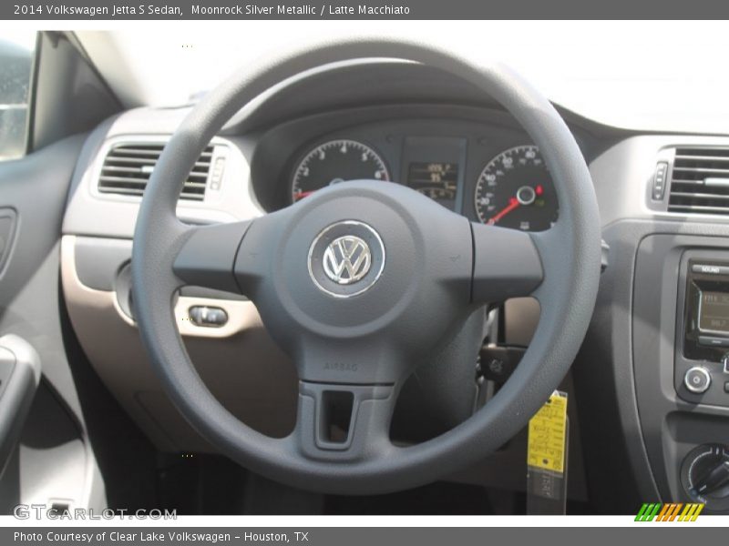 Moonrock Silver Metallic / Latte Macchiato 2014 Volkswagen Jetta S Sedan