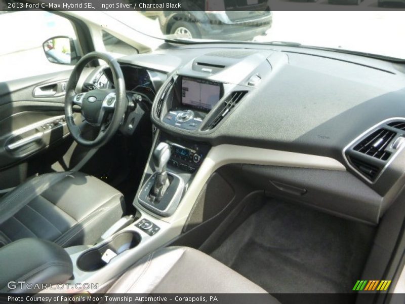 Ingot Silver / Charcoal Black 2013 Ford C-Max Hybrid SEL