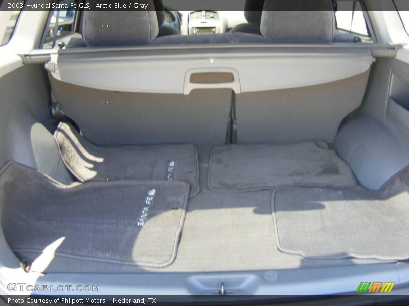 Arctic Blue / Gray 2003 Hyundai Santa Fe GLS