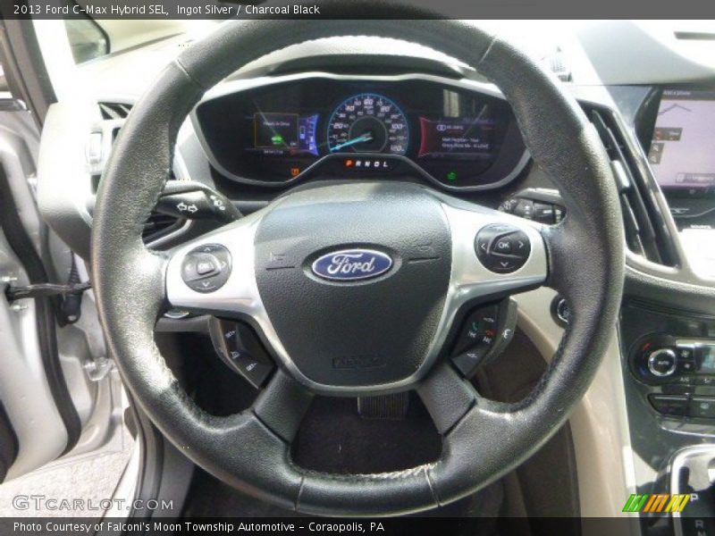 Ingot Silver / Charcoal Black 2013 Ford C-Max Hybrid SEL