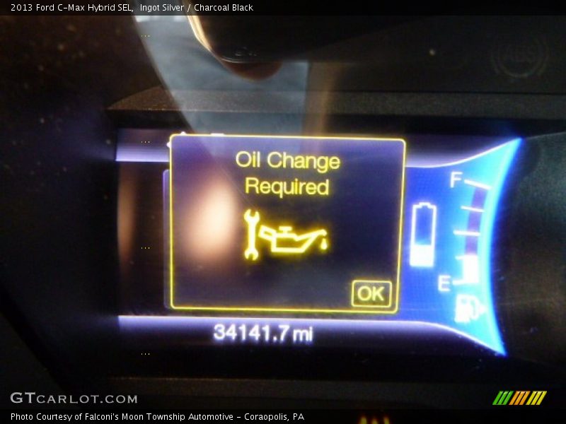 Ingot Silver / Charcoal Black 2013 Ford C-Max Hybrid SEL