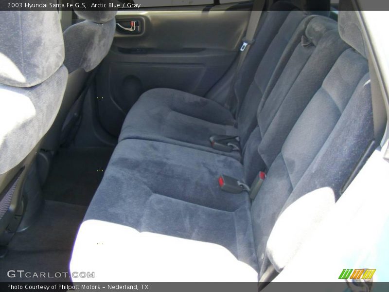Arctic Blue / Gray 2003 Hyundai Santa Fe GLS