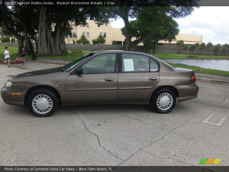Medium Bronzemist Metallic / Gray 2001 Chevrolet Malibu Sedan