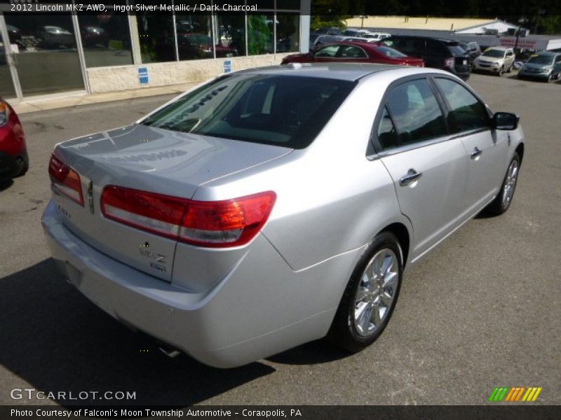 Ingot Silver Metallic / Dark Charcoal 2012 Lincoln MKZ AWD