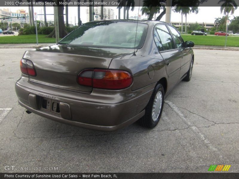 Medium Bronzemist Metallic / Gray 2001 Chevrolet Malibu Sedan